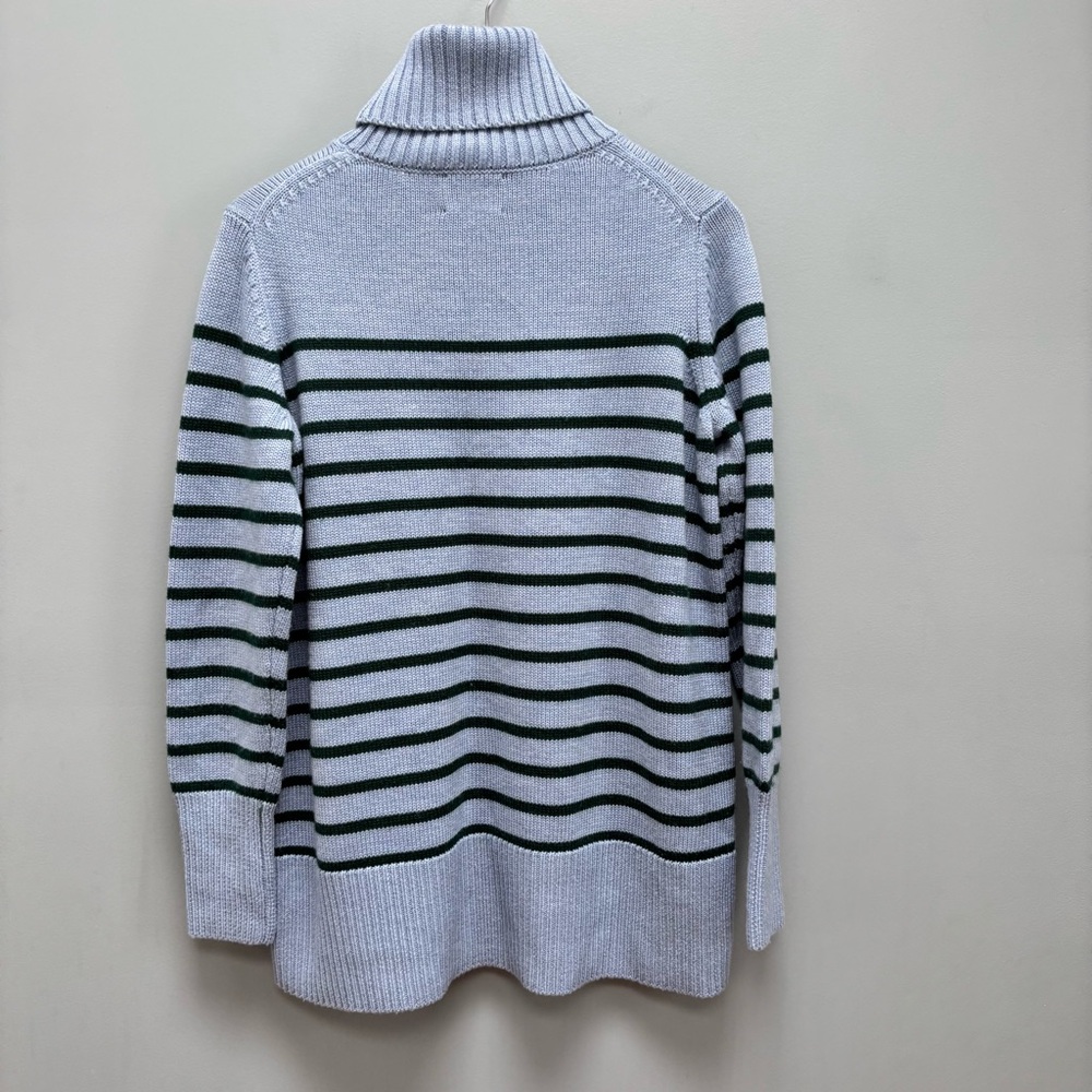 Tuckernuck Blue and Green Striped Turtleneck Sweater - Picture 8 of 8
